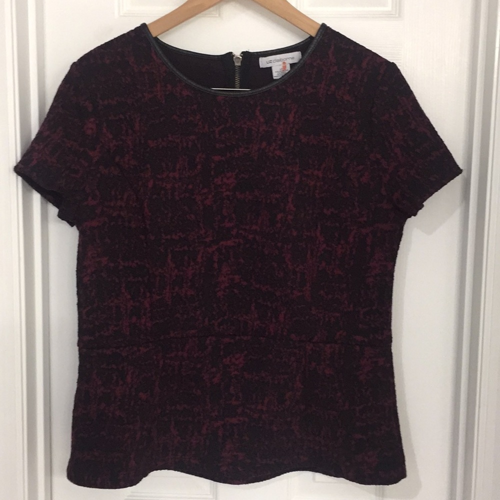 Liz Claiborne Impressionist’s Dream Peplum Top